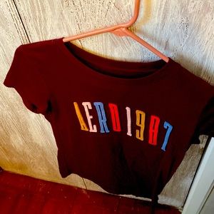 Aero,Maroon T-shirt ,classic crew brand. Large child’s